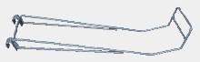 Wholesale ODM Supermarket Shelving Accessories 6.0mm 600mm Slatwall Panel Hooks from china suppliers