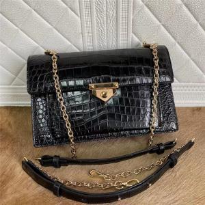 Wholesale Authentic Crocodile Belly Skin Women Flap Purse Genuine Alligator Leather Lady Messenger Bag Female Single Shoulder Bag from china suppliers