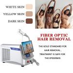 Beauty Salon Fiber Laser Hair Removal Machine 300W 500W Stationary Style