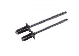 Wholesale 4X10 Close End Black Aluminum Blind Rivets Pull Through Mandrel DIN 7337 from china suppliers