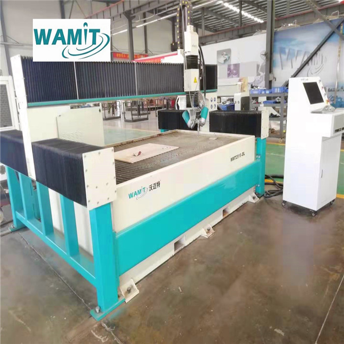 SIEMENS Motor 2.5*1.5m Water Jet Cutter With 420mpa Intensifier Pump Water