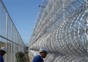 Wholesale High Strength Barbed Concertina Wire, Concertina Razor Wire 20cm Aperture from china suppliers