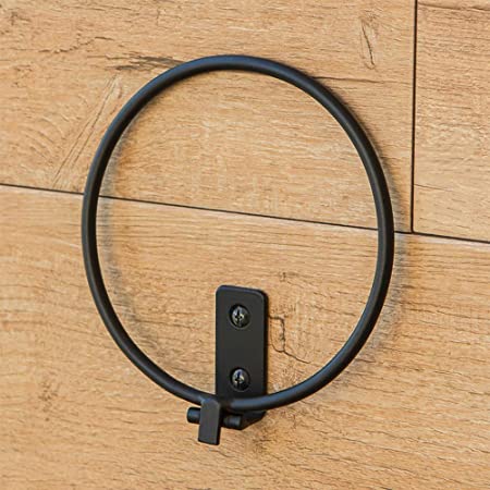 6 Inch 3 Piece Black Plant Pot Stand Ring Wall Mount Metal Powder Coated Finishing Home Decor