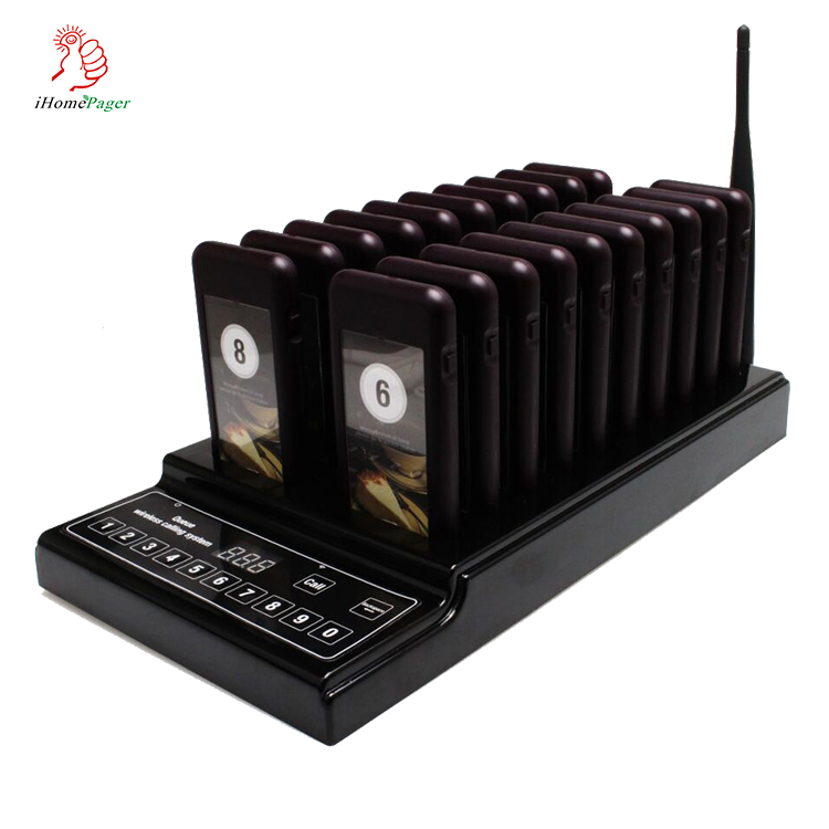Wireless rechargeable new design long range pocsag program coaster pager system