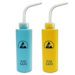 Yellow Print HDPE Plastic ESD Antistatic Safe Dispensing Bottle Industrial Use
