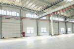 Galvanized Steel Exterior Industrial Sectional Doors Opening Speed 1.0m/s