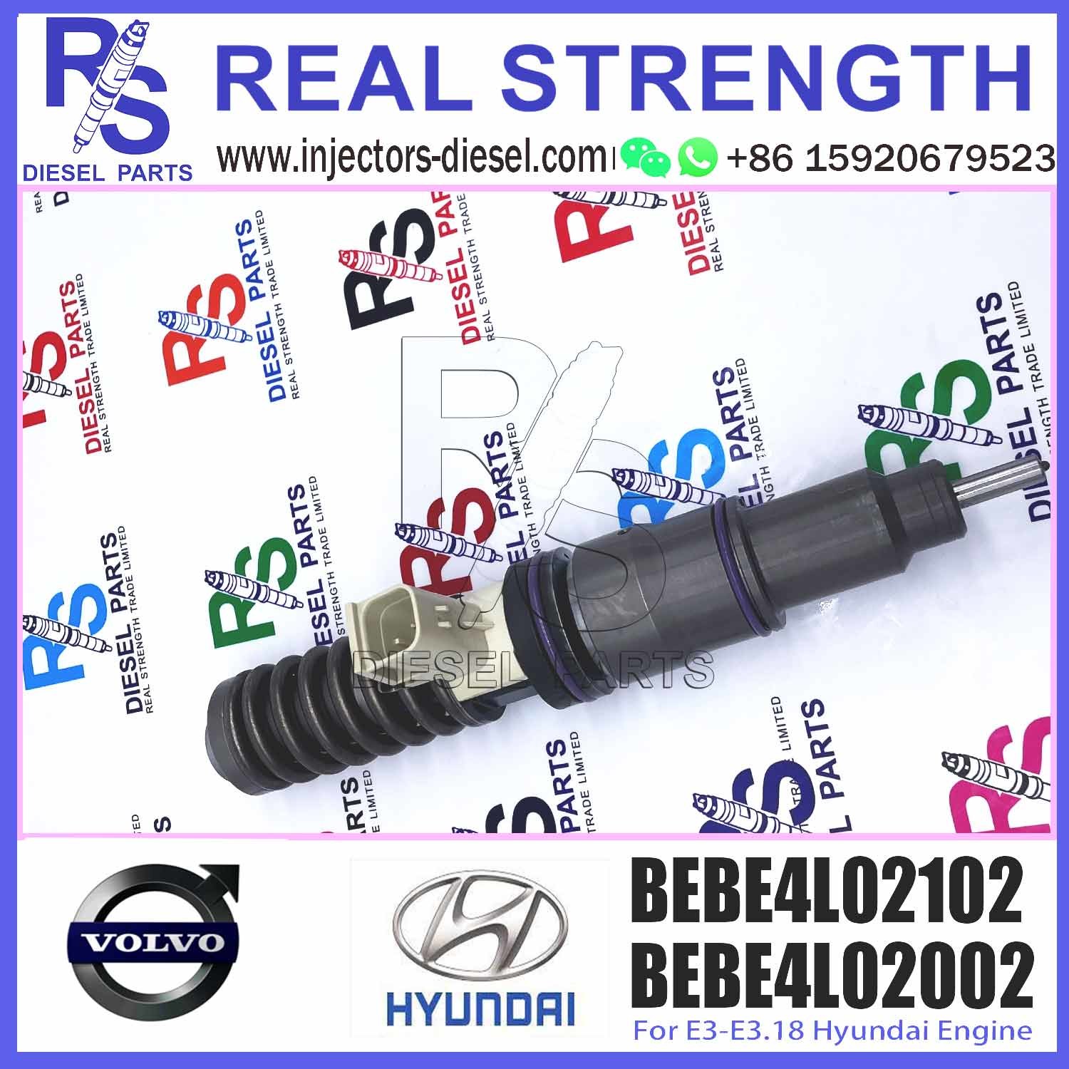 Diesel engine parts fuel Injector 63229475 33800-82700 BEBE4L02001 BEBE4L02002 BEBE4L02102