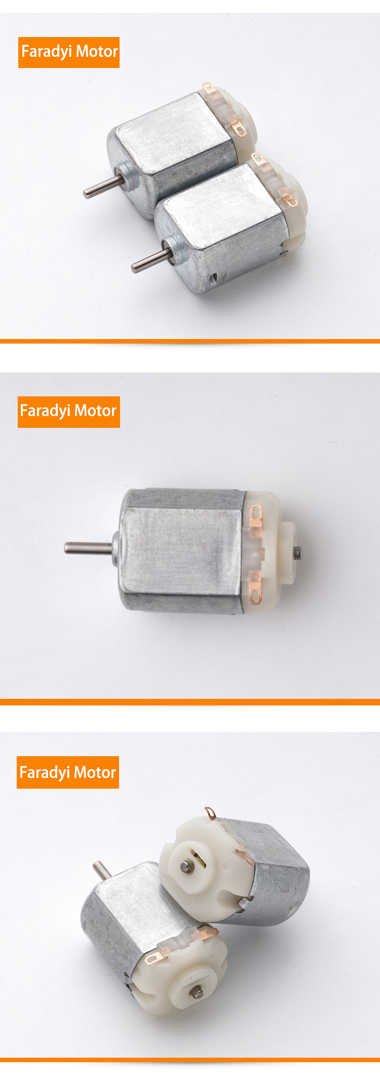 Faradyi Customized Electronic 130 Micro Dc Drive Motor 3v-6v Miniature Small Diy Toy Dc Motor