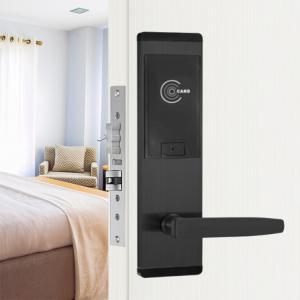 Wholesale Black Color Keyless RFID Card Electronic Smart Door Locks For Hotel from china suppliers