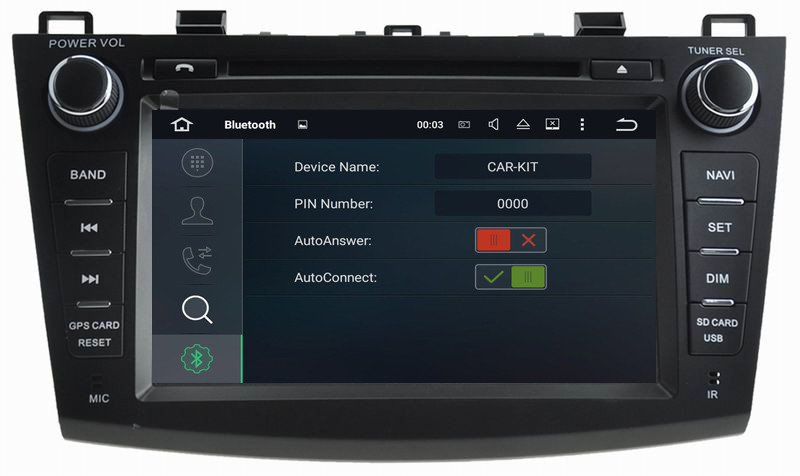 Ouchuangbo car gps navigation stereo android 7.1 for Mazda 3 support Bluetooth music 3g wifi BT 1080P video