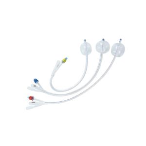 Wholesale Medical Obstetric Table Latex Silicone Foley Balloon Catheter Two / Three Ways from china suppliers