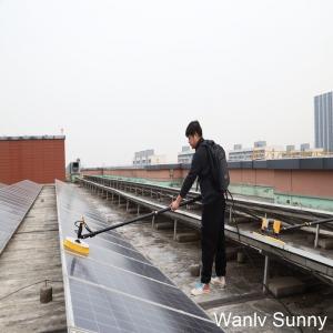 Wholesale Lithium Battery-Powered Water Spray Solar Panel Cleaning Brush with Adjustable Head from china suppliers