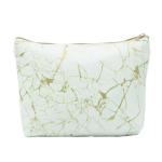 Waterproof 3 Pack Marble PU Cosmetic Makeup Bag For Girl