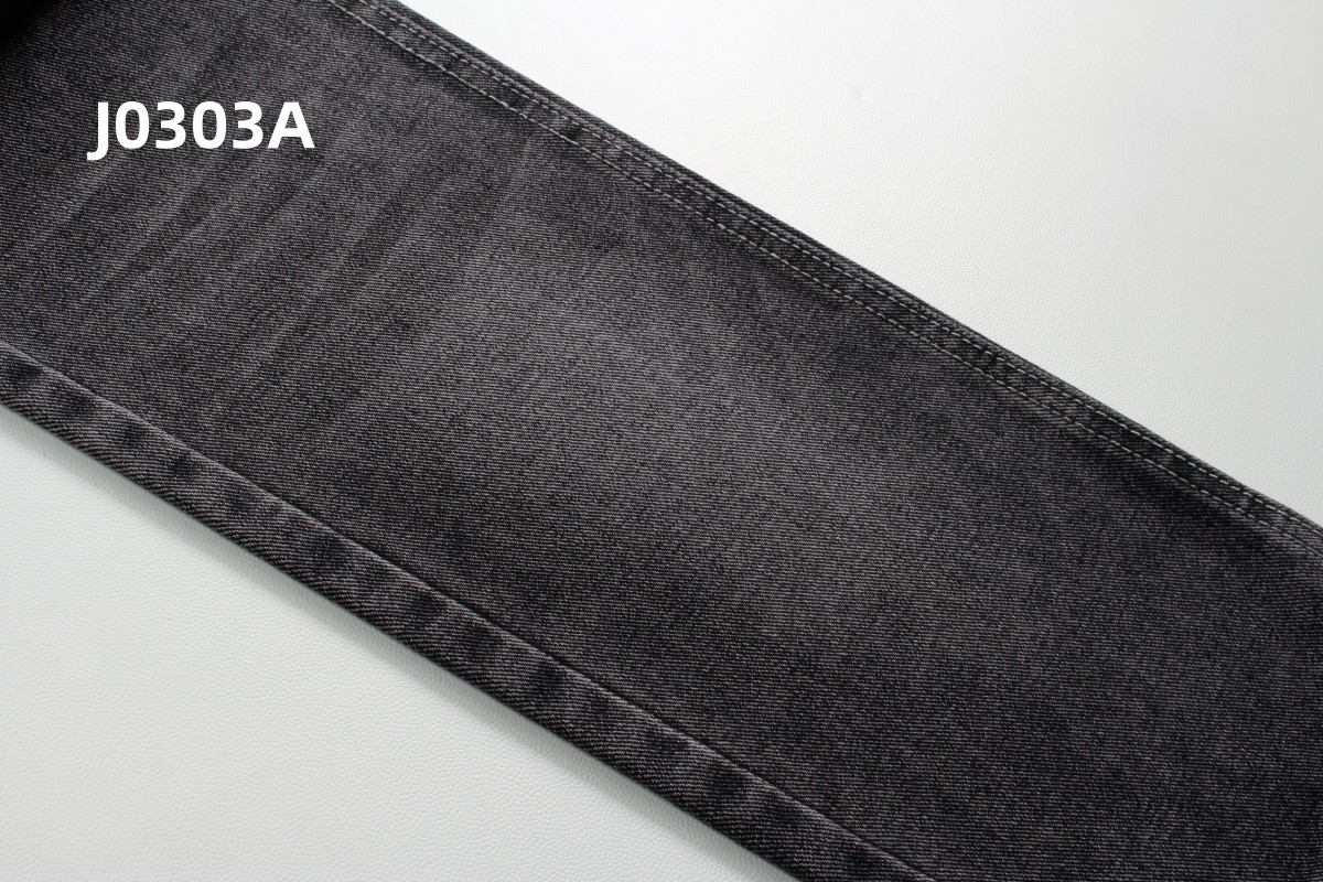 Hot Sell 11.5 Oz Sulfur Black Rigid Woven Denim Fabric For Jeans