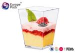 Disposable Plastic Dessert Cup Square