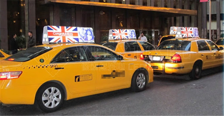P5 Outdoor Full Color Led Taxi Roof Top Advertising Signs