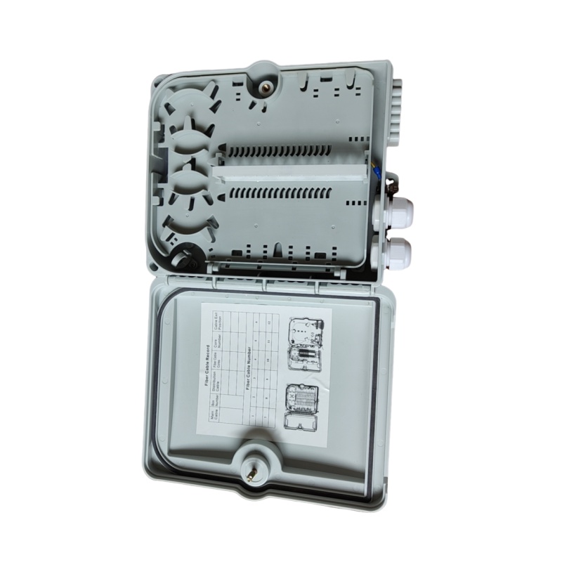 Wall/Pole Mounted 16 Core FTTH Optical Fiber Terminal Box with High Humidity Resistance