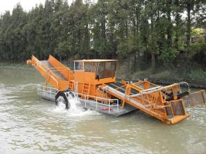 Wholesale 75kw Power Aquatic Weed Harvester Collect Water Plants On Water from china suppliers