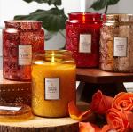 Wedding Scented Jar Candle Glass Candle Holder 16 Oz Customized Fragrance