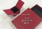 Little Red Fancy Jewelry Box For Rings Only Logo Printing Paper Wrapping 2 Sides