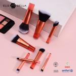 Flower Luxury Mini Travel Cosmetic Brush Set Synthetic Bristles With Plastic