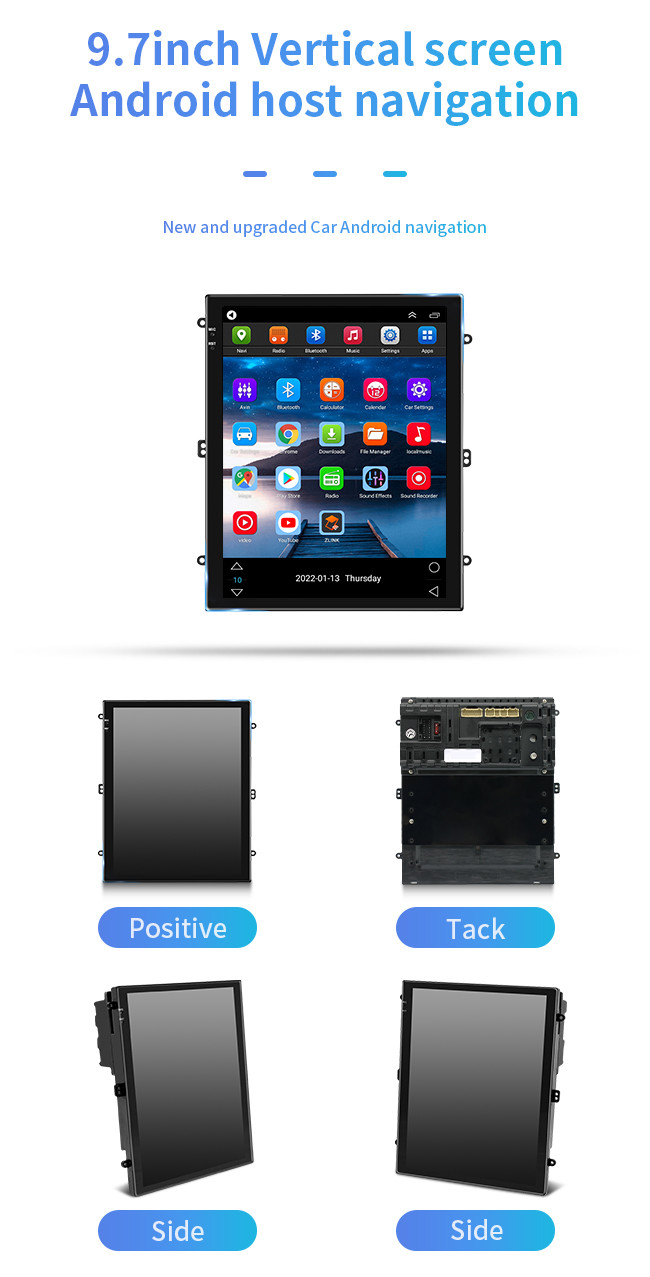9.7 Inch Car Android GPS Navigation Universal Vertical