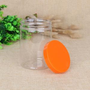 Wholesale PET Food Airtight Stash Clear Plastic Jar With Screw Cap 420ml 550ml from china suppliers