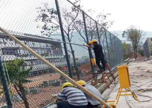 Wholesale Heat Treated 10'' Height Interlink Chain Link Fence for Commercial from china suppliers