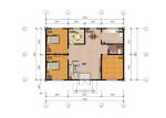 Earthquake Proof Light Steel Frame EPS Sandwich Tile Prefabricated House Kits