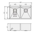 Upc Double Bowl Stainless Steel Kitchen Sink Above Counter Installation / Double