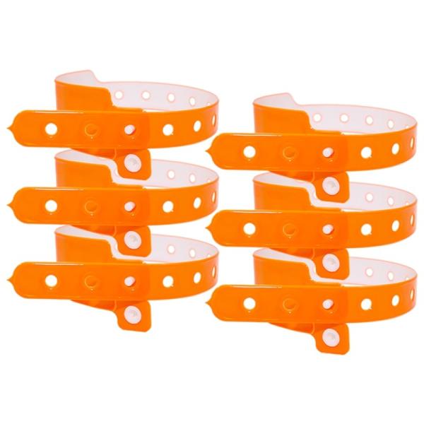 Custom Disposable Wristband Plastic Waterproof Vinyl PVC Neon Fluorescent Color