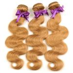Unprocessed Virgin Hair Extension #27 Body Wave Hair 3 Bundles With Closure