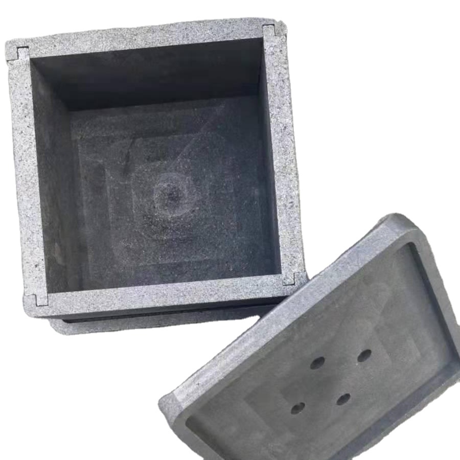 Custom 99.9% Carbon Graphite Material Crucible Induction Heating Melting