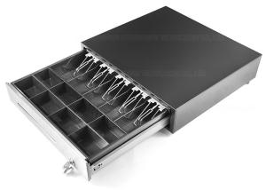 Wholesale Black Electronic Cash Drawer , Heavy Duty Metal Drawers Steel Construction 460H from china suppliers