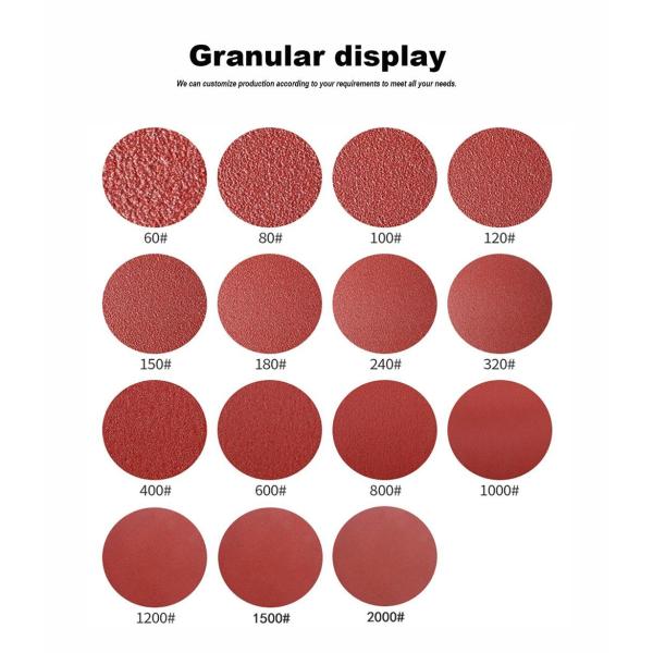 Customized 6 Inch Sanding Discs Round Porous Abrasive Sanding Disc For Car And Metal