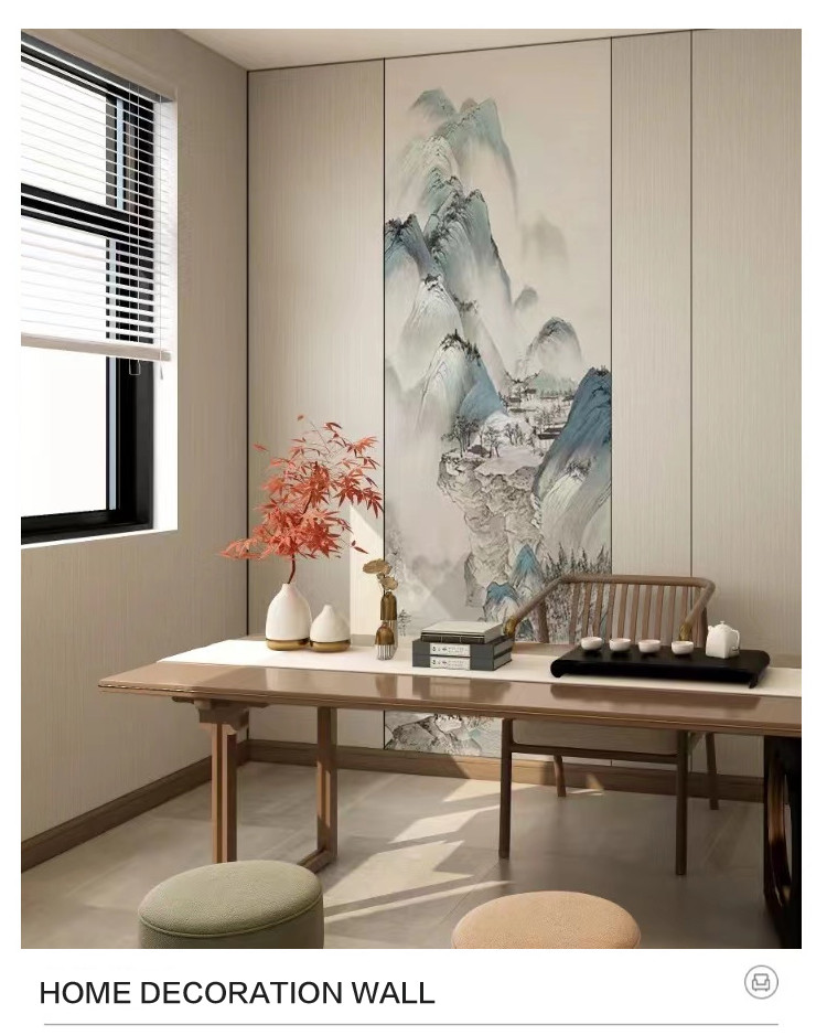 PVC Bamboo Charcoal Wall Board Fabric Wall Panel 1220*2440*5mm