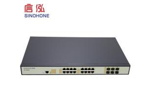 Wholesale Industrial OEM 22 Ports POE Ethernet Gigabit Fiber Optic Network Switch from china suppliers