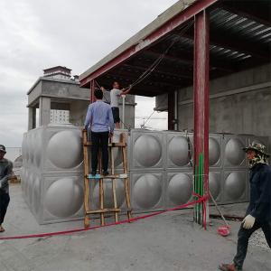 Wholesale Silver Food Grade Stainless Steel Water Tank , Customized In Ground Water Tank from china suppliers