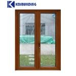 KDSBuilding Double Tempered Glass Waterproof Soundproof Simple Teak Wood Front