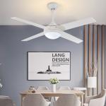 Remote Control Ceiling Fan Light Nordic Modern Dinning Room Bedroom Living Room