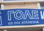 Polyester Webbing Anti Slip Elastic Band With White Custom Silicone Logo