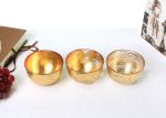 Hand Made 180ml Centrifugal Casting Lead Free Crystal Glass Fruit Bowl, Gold