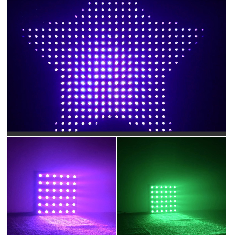 36 3W matrix Full color matrix light led disco Bar atmosphere matrix panel light splicing dyed background light RGBW LED