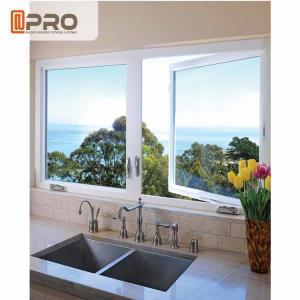 Wholesale Double Casement Aluminum Fabrication Windows For House Swing Open Style aluminum storm double casement windows from china suppliers
