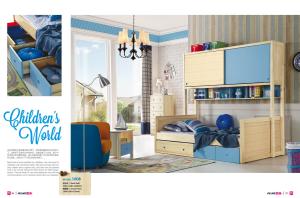 Wholesale pine kids bed with sliding-door wardrobe solid wood furniture,#1008 from china suppliers