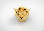 Custom Luxury Flower Perfume Bottle Cap Zamac Metal Lids