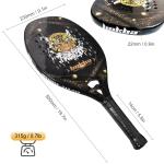 Beach Tennis Racket Carbon Fiber and Firberglass Soft Face Padel Tennis Racquet