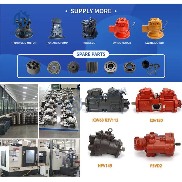 SK200-6E K3V112DTP-9TEL-14 Construction Machine Electric Control Hydraulic Pump