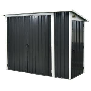 Wholesale 5x7ft 6x8 Pent Roof Shed , Prefab Metal Storage Sheds Waterproof from china suppliers