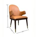 Leather Back Chair for Hotel Restaurant Furniture Dining Room Customized Adult